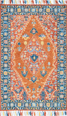 nuLOOM Rugs - Sharyl Tropical Floret Tassel - Rust