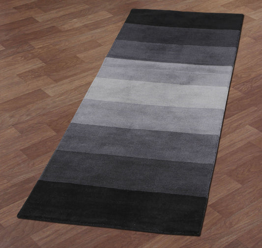 grey stripes aspect rugs st croix rugs black - 1