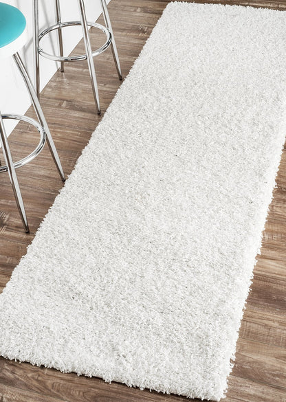 nuLOOM Rugs - Machine Made Shag - White