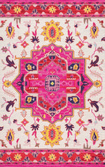 nuLOOM Rugs - Hand Hooked Medallion Treasa - Ivory