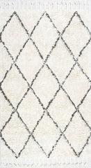 nuLOOM Rugs - Hand Knotted Fez Shag - Natural