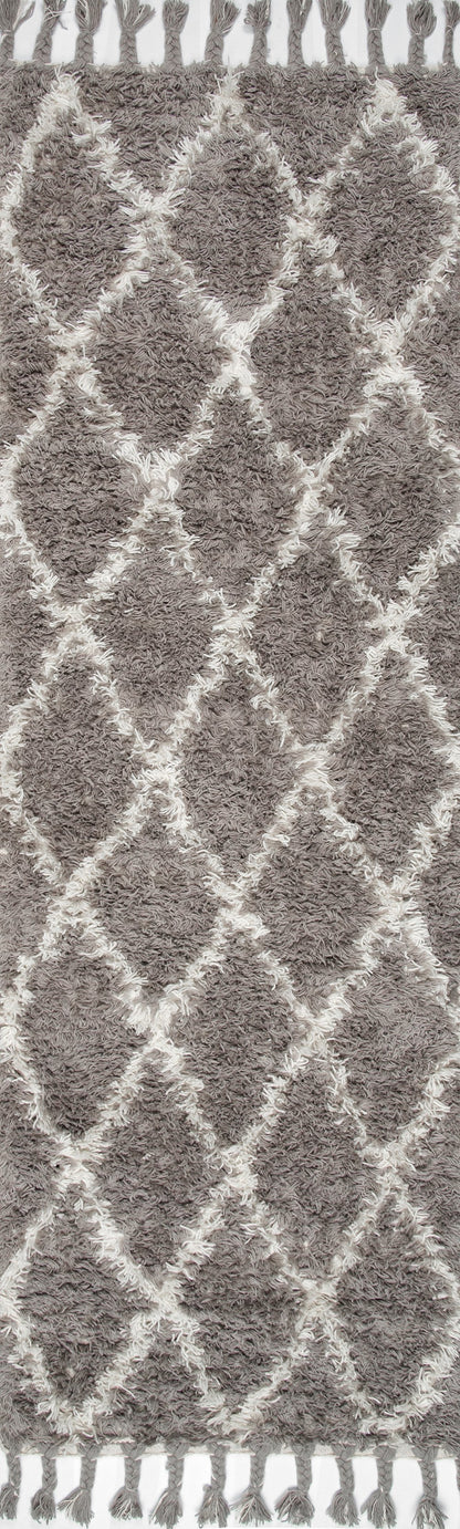 Nuloom Rugs - Hand Knotted Fez Shag - Grey