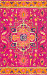 nuLOOM Rugs - Floral Medallion Ardith - Maroon