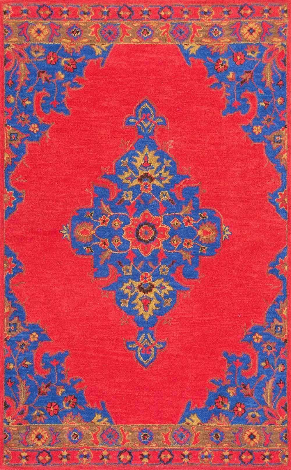 Nuloom Rugs - Hand Tufted Markus Medallion - Red