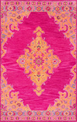 nuLOOM Rugs - Hand Tufted Markus Medallion - Pink