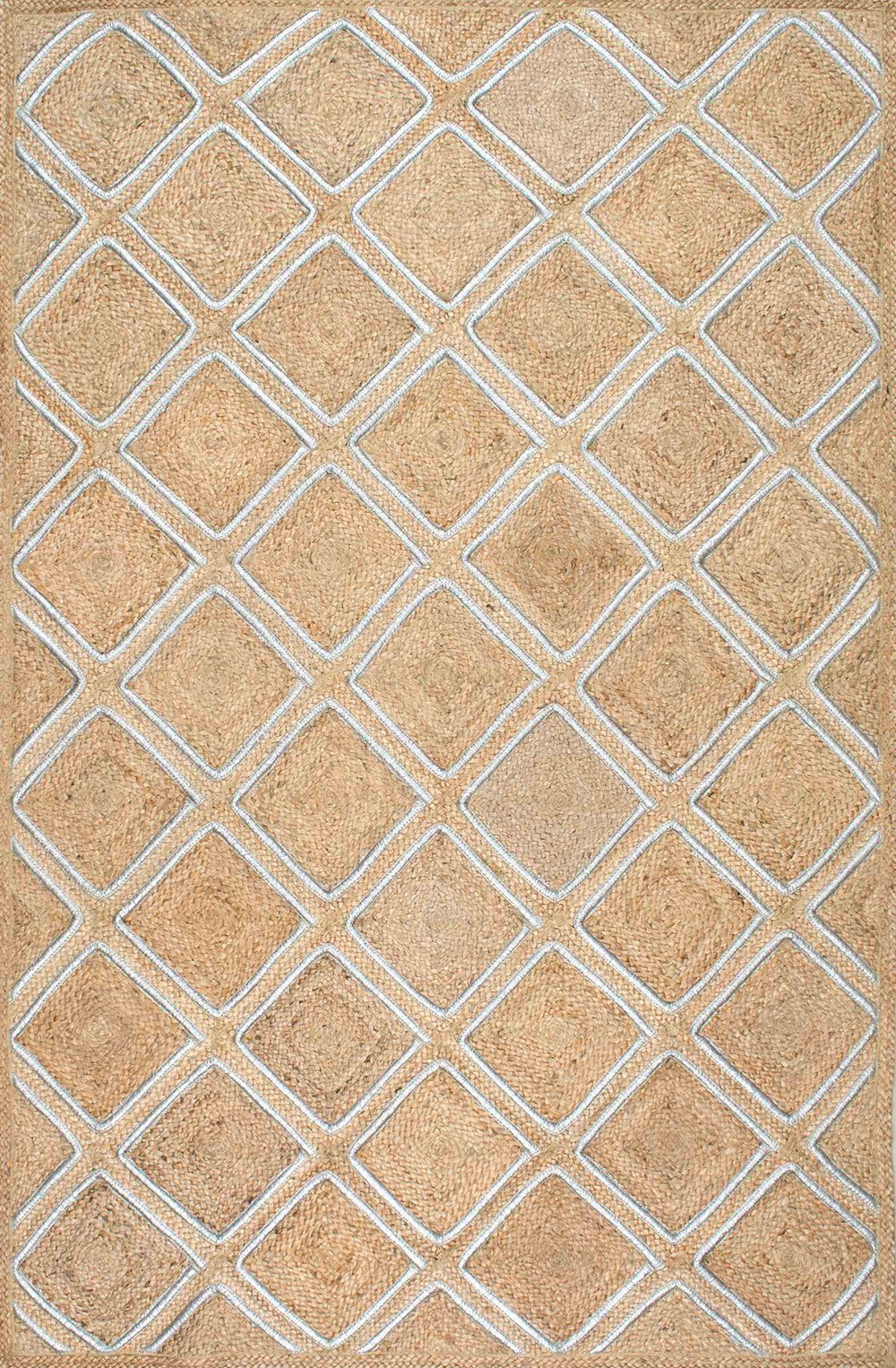 Nuloom Rugs - Sheila Diamond Jute  - Natural