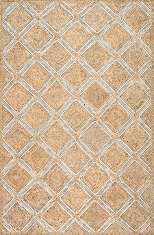 Nuloom Rugs - Sheila Diamond Jute  - Natural