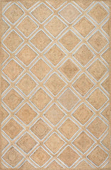 nuLOOM Rugs - Sheila Diamond Jute - Natural