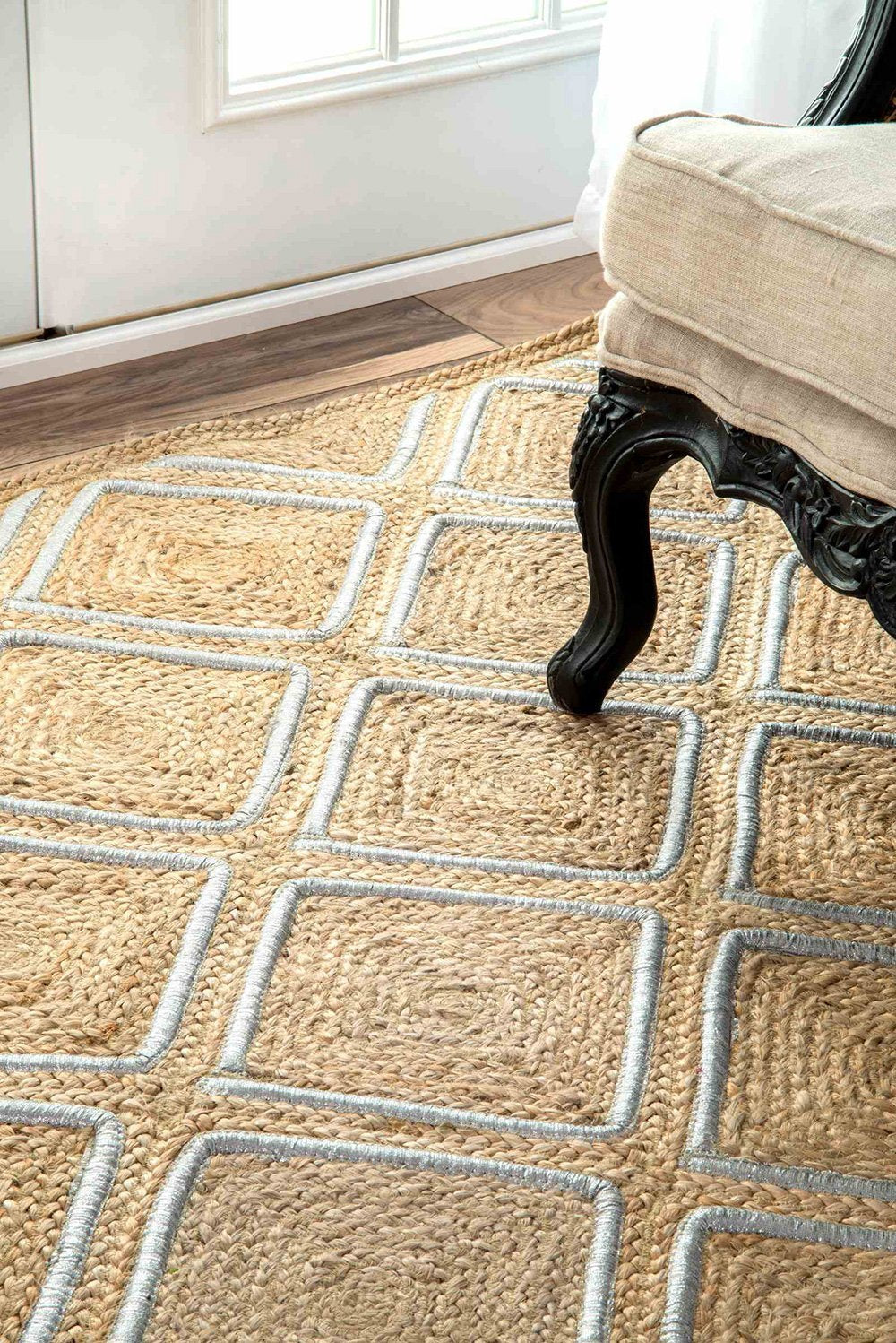 Nuloom Rugs - Sheila Diamond Jute  - Natural