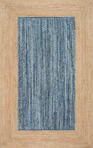 nuLOOM Rugs - Verna Solid Border Jute - Natural