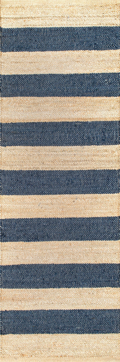 nuLOOM Rugs - Flatweave Alisia Stripes Jute - Natural