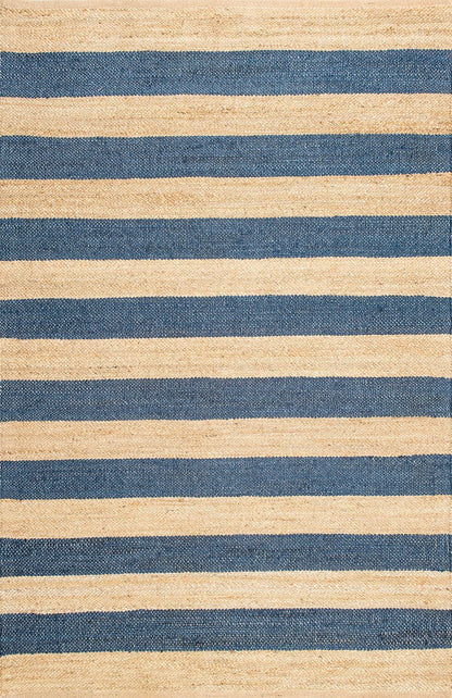 Nuloom Rugs - Flatweave Alisia Stripes Jute - Natural