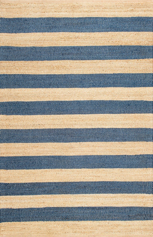 Nuloom Rugs - Flatweave Alisia Stripes Jute - Natural