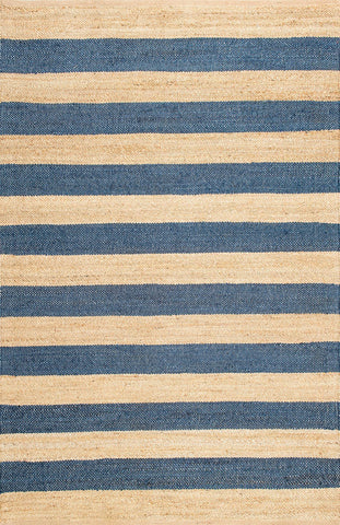 nuLOOM Rugs - Flatweave Alisia Stripes Jute - Natural