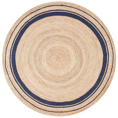 nuLOOM Rugs - Braided Rikki Border Jute - Natural