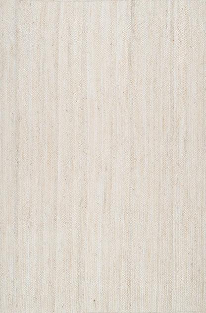 nuLOOM Rugs - Hand Woven Rigo Jute Rug - White