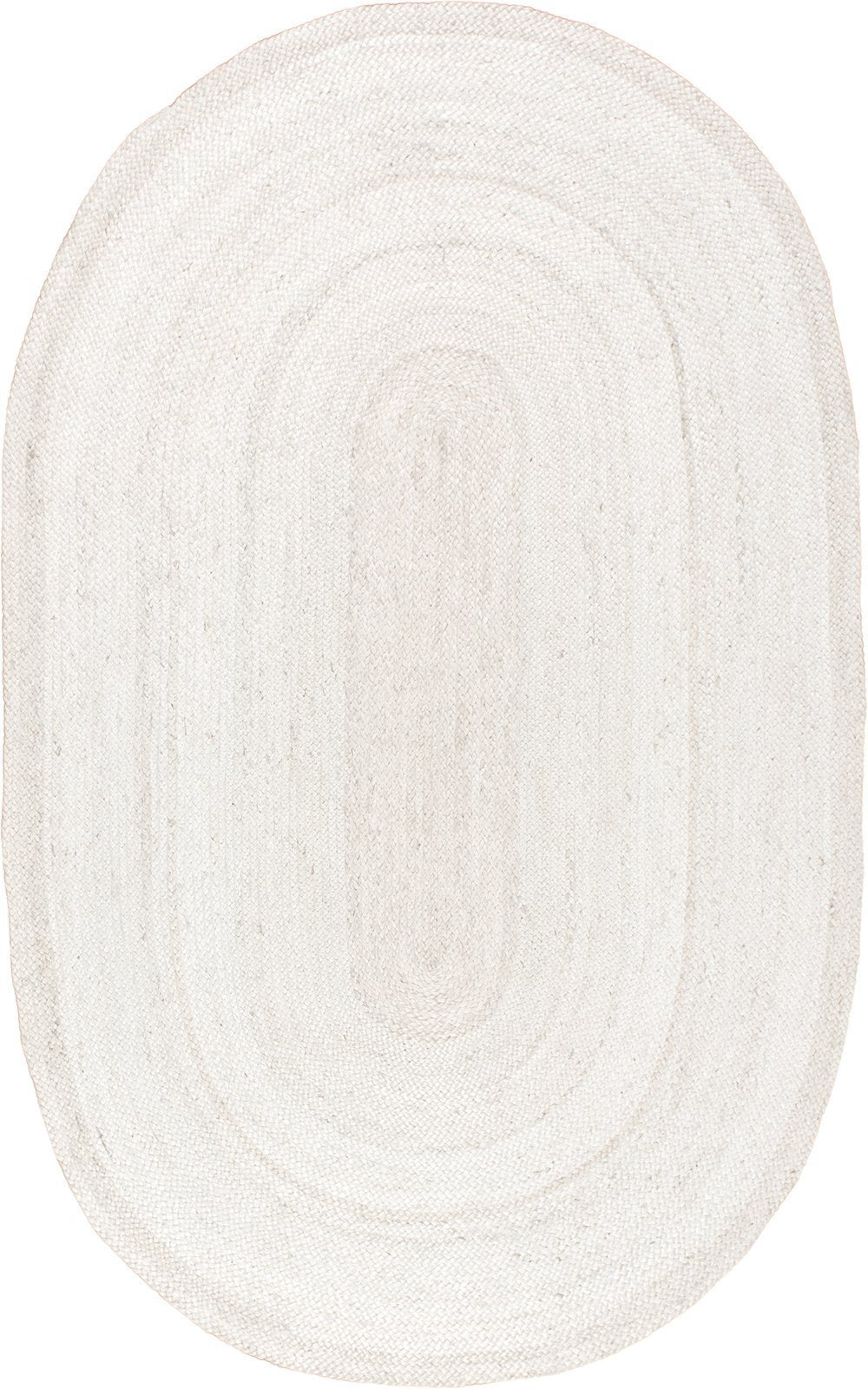 Nuloom Rugs - Hand Woven Rigo Jute Rug - White