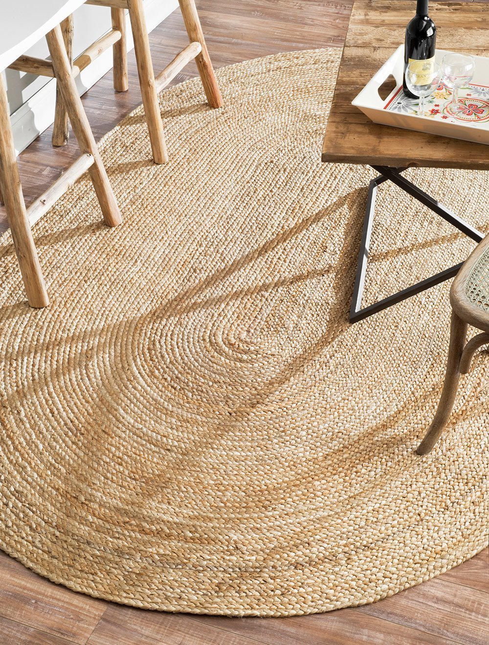 Nuloom Rugs - Hand Woven Rigo Jute Rug - Natural