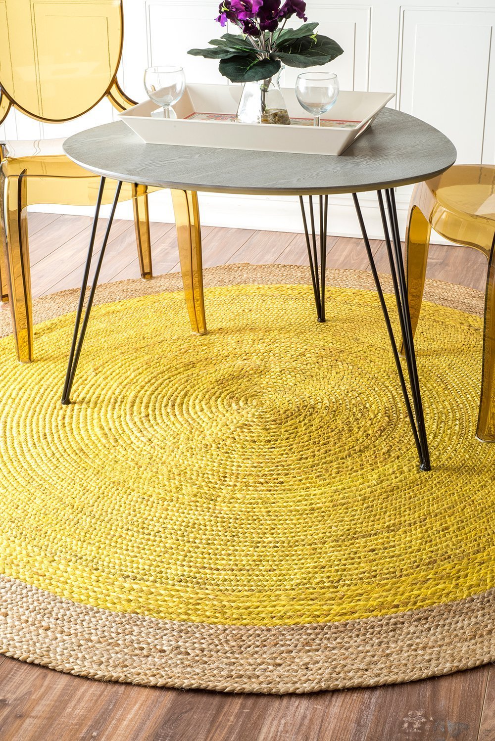 Nuloom Rugs - Hand Woven Eleonora - Yellow