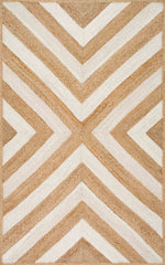 nuLOOM Rugs - Edna Chevron Jute - Natural