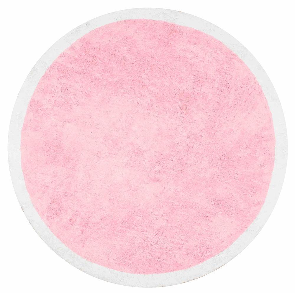 Nuloom Rugs - Anita Solid Border  - Baby Pink