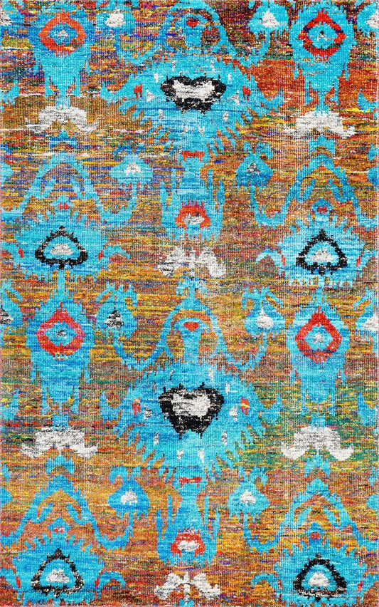 Nuloom Rugs - Hand Knotted Jaleesa - Aqua