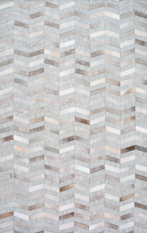 nuLOOM Rugs - Handmade Cowhide Mitch - Silver
