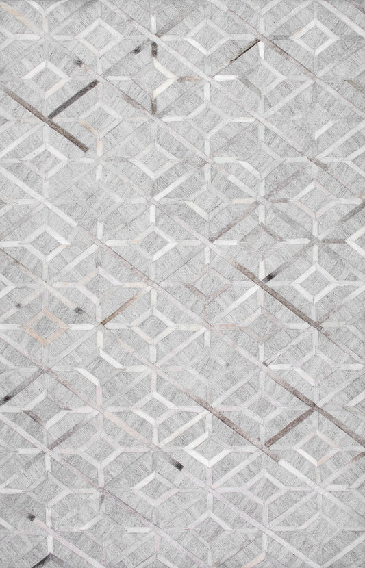 Nuloom Rugs - Handmade Cowhide Chanda - Grey