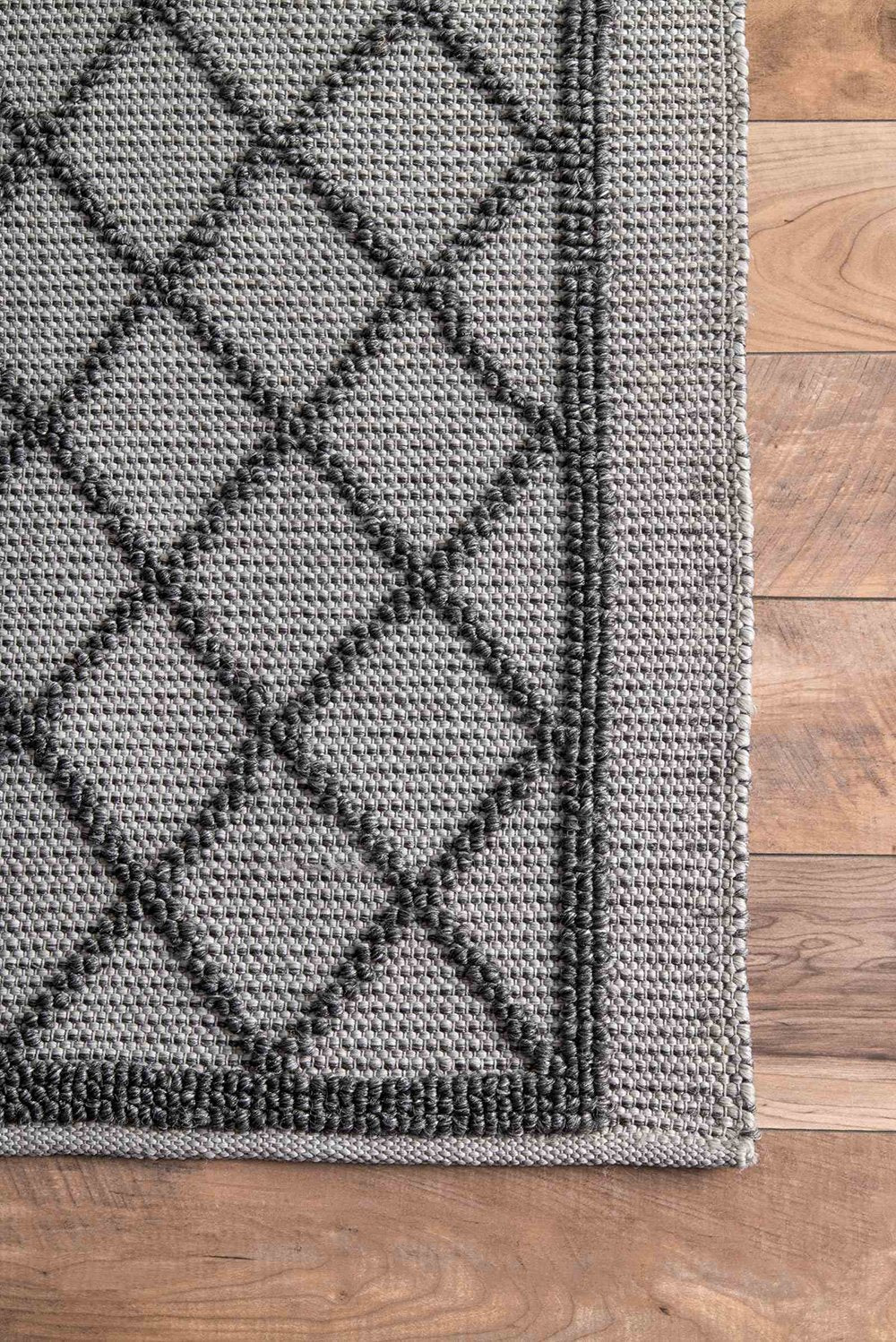 Nuloom Rugs - Flatweave Outdoor Trellis Larae - Grey