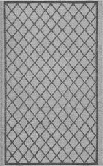 nuLOOM Rugs - Flatweave Outdoor Trellis Larae - Grey