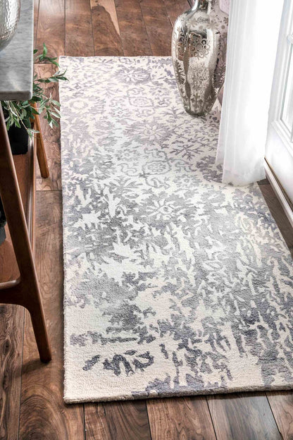 nuLOOM Rugs - Hand Hooked Dip Dye Berna - Grey