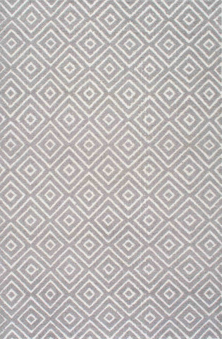 nuLOOM Rugs - Hand Tufted Moroccan Trellis Hershel Shaggy - Grey