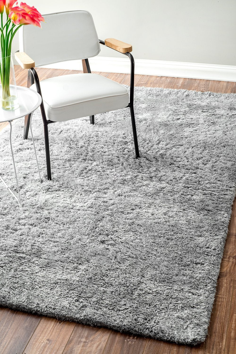 Nuloom Rugs - Hand Tufted Maginifique Shag - Light Grey