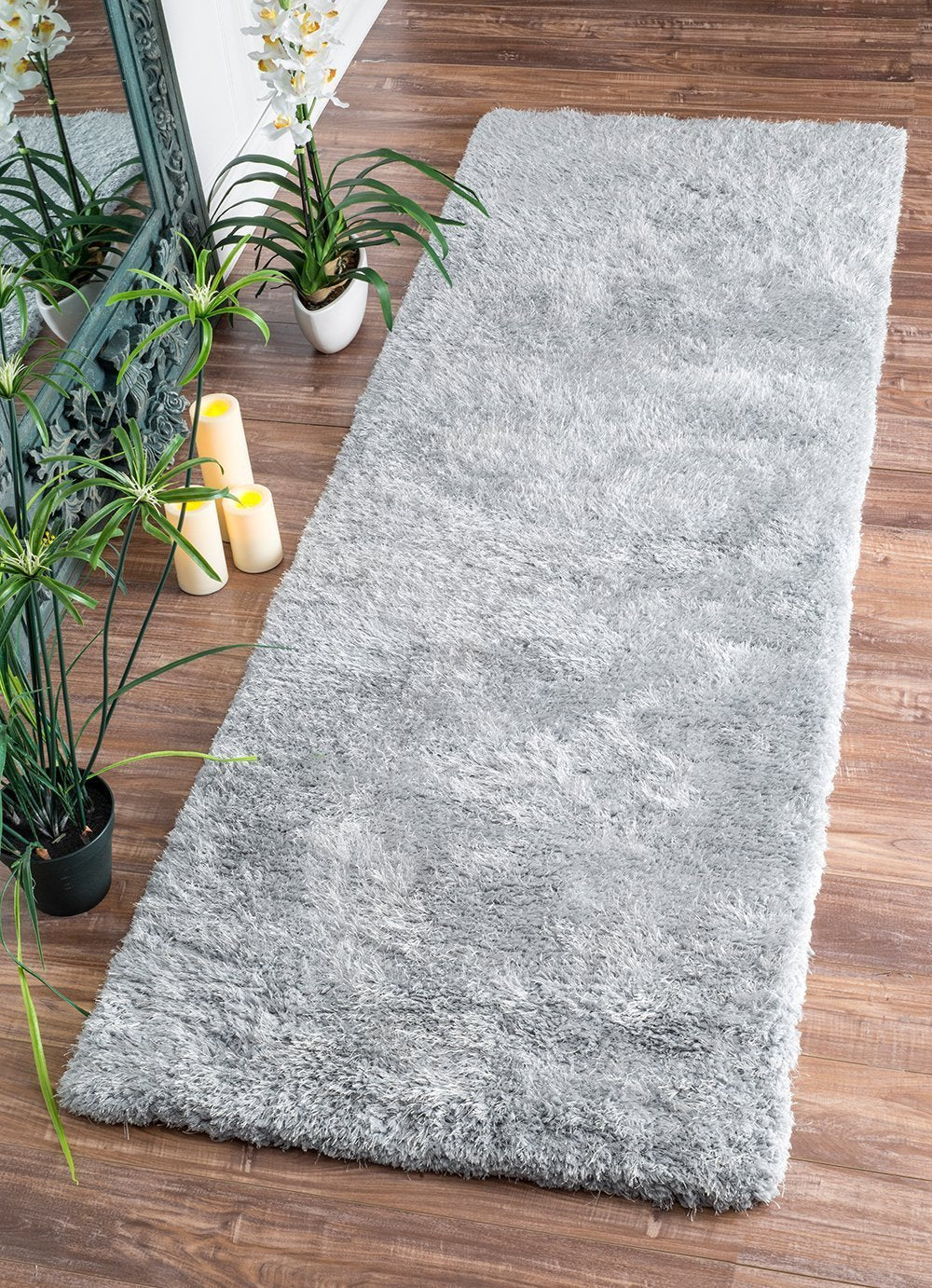 Nuloom Rugs - Hand Tufted Maginifique Shag - Light Grey