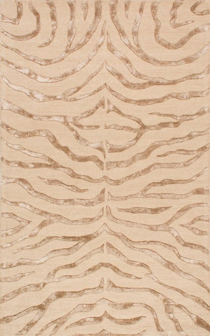 Nuloom Rugs - Hand Tufted Plush Zebra - Brown