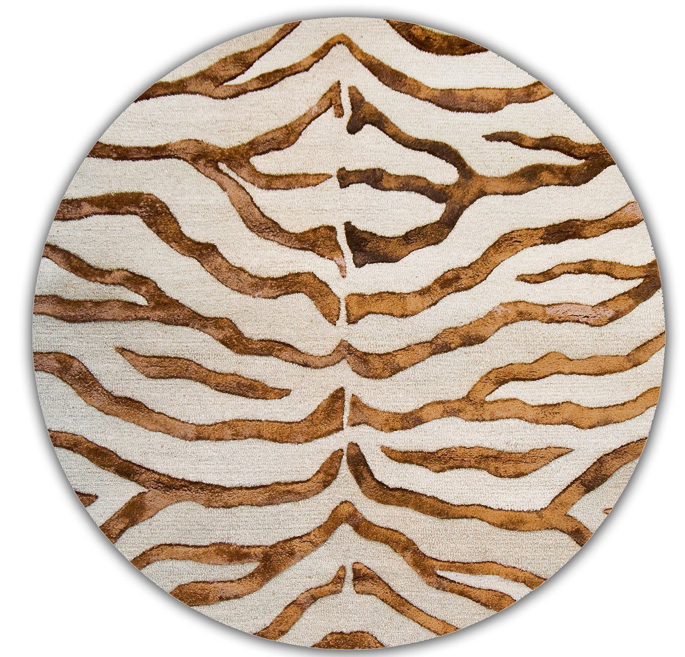 nuLOOM Rugs - Hand Tufted Plush Zebra - Brown