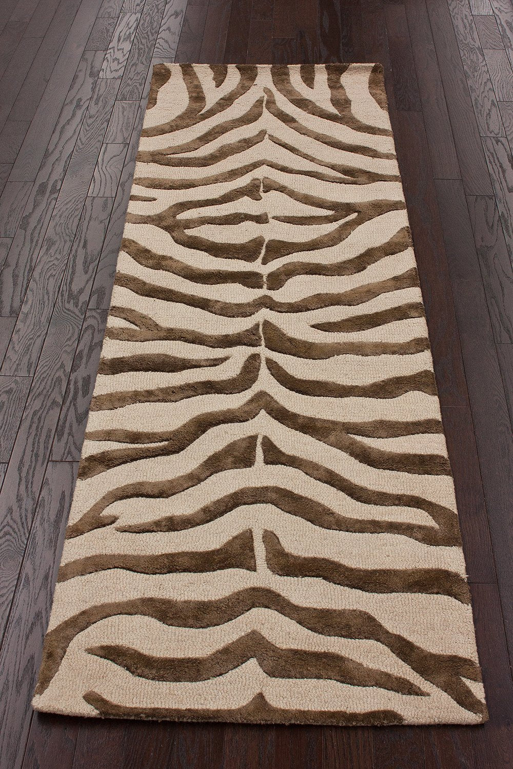 Nuloom Rugs - Hand Tufted Plush Zebra - Brown