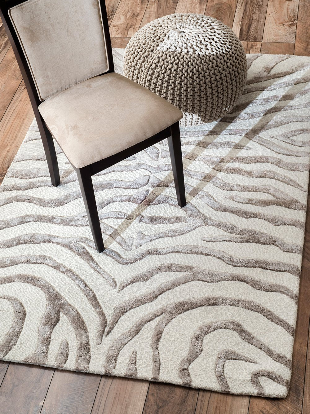 Nuloom Rugs - Hand Tufted Plush Zebra - Grey