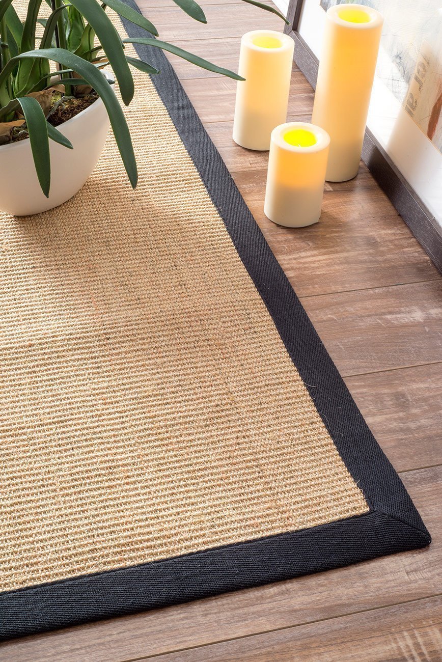 Nuloom Rugs - Machine Woven Orsay Sisal Rug - Black