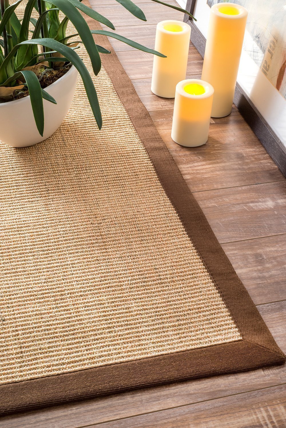 Nuloom Rugs - Machine Woven Orsay Sisal Rug - Brown