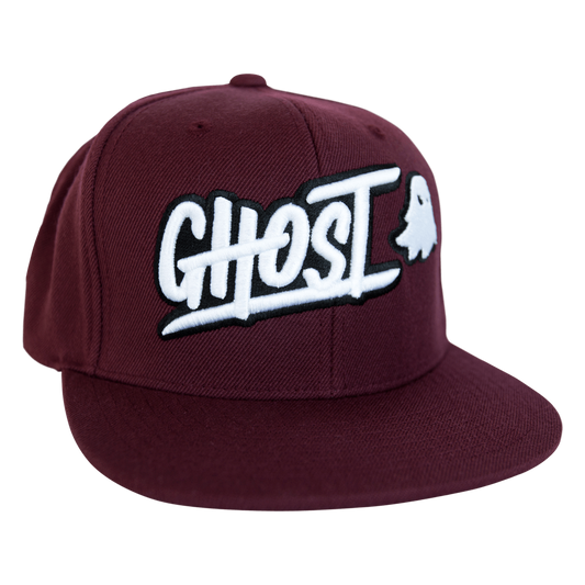 GHOST Logo Maroon Snapback